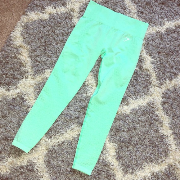 Gymshark Pants - gymshark leggings vital seamless mint green small